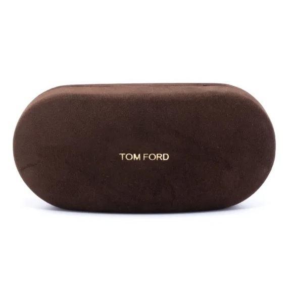Tom Ford Accessories - Tom Ford Dark Brown Velvet Eyewear Case ONLY with Gold Logo